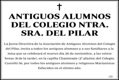 Antiguos  Alumnos Colegio Sra. del Pilar